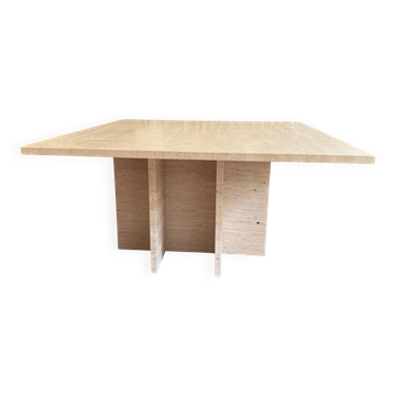 Travertine coffee table