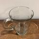 Cruche en verre ciselé années 50