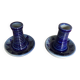 Pair of Bougeoirs BETSCHDORF Schmitter Ceramic Blue Vintage