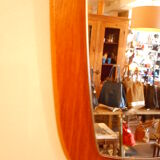 Mirror teak Scandinavian 30x76cm