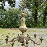 Lustre en bronze fin XIXème 6 feux