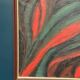 Original Swedish Oil on Canvas – Abstract Expressionist Composition – Vintage & Framed