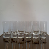 Six glasses Pitagora model design by Marco Zanuso for Arnolfo di Cambio.