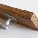 Wall coat rack in wood and metal