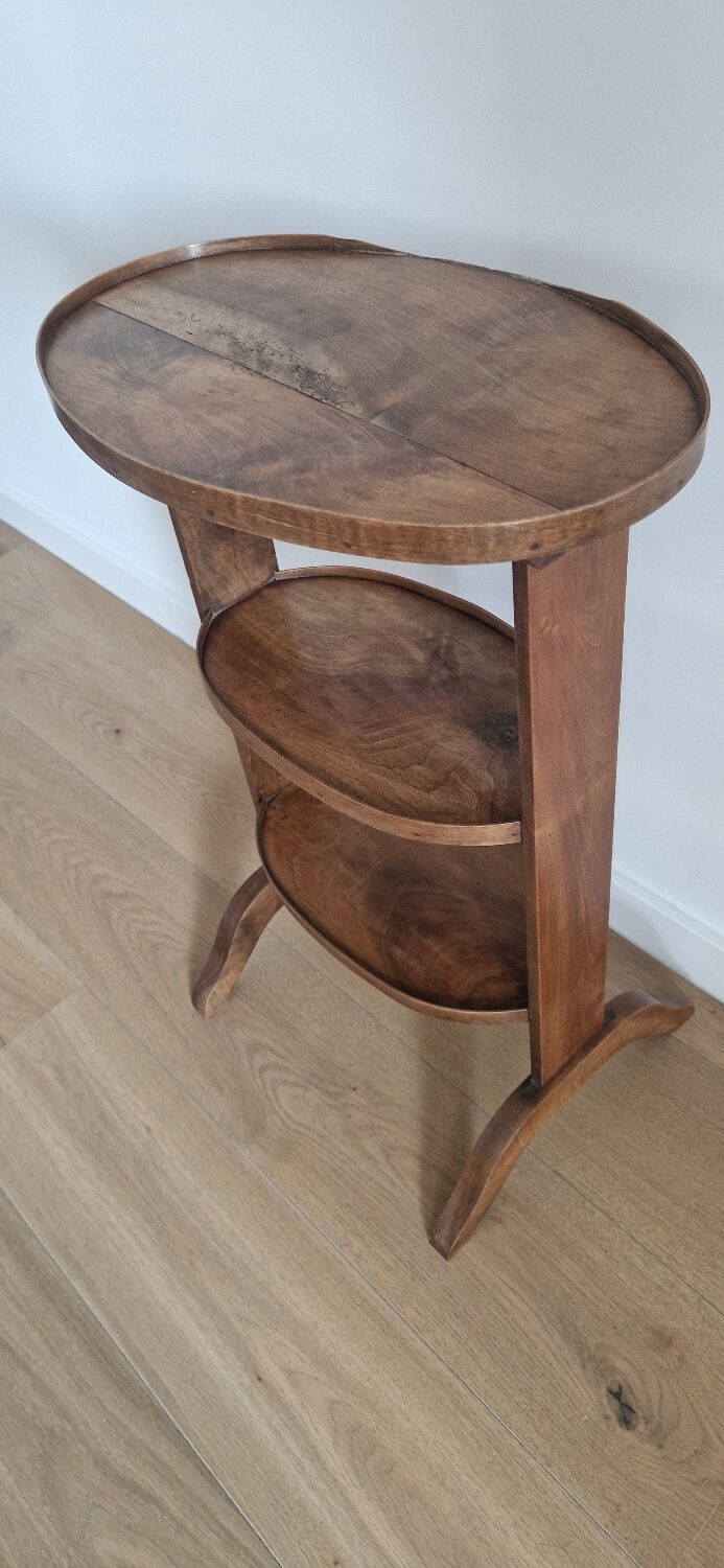 Antique walnut pedestal table furniture