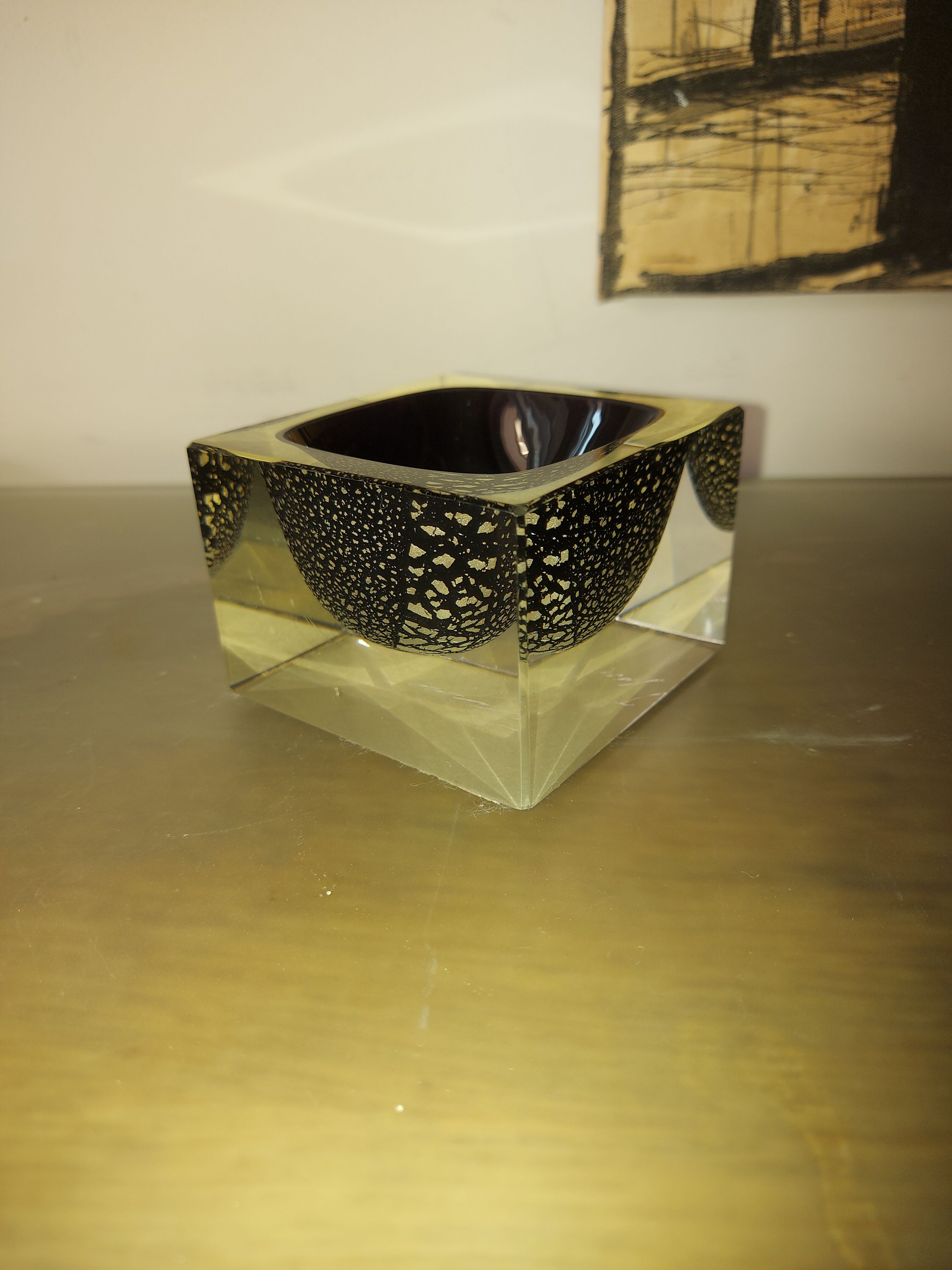 Vintage Murano glass ashtray