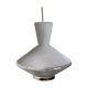 Suspension lamp Diabolo saucer in frosted glass.