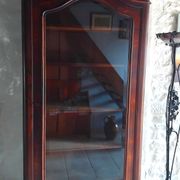 Antique wooden display cabinet – 235 cm