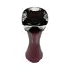 Ingrid Glashütte "Lord Nelson" burgundy vase, Germany 1960s