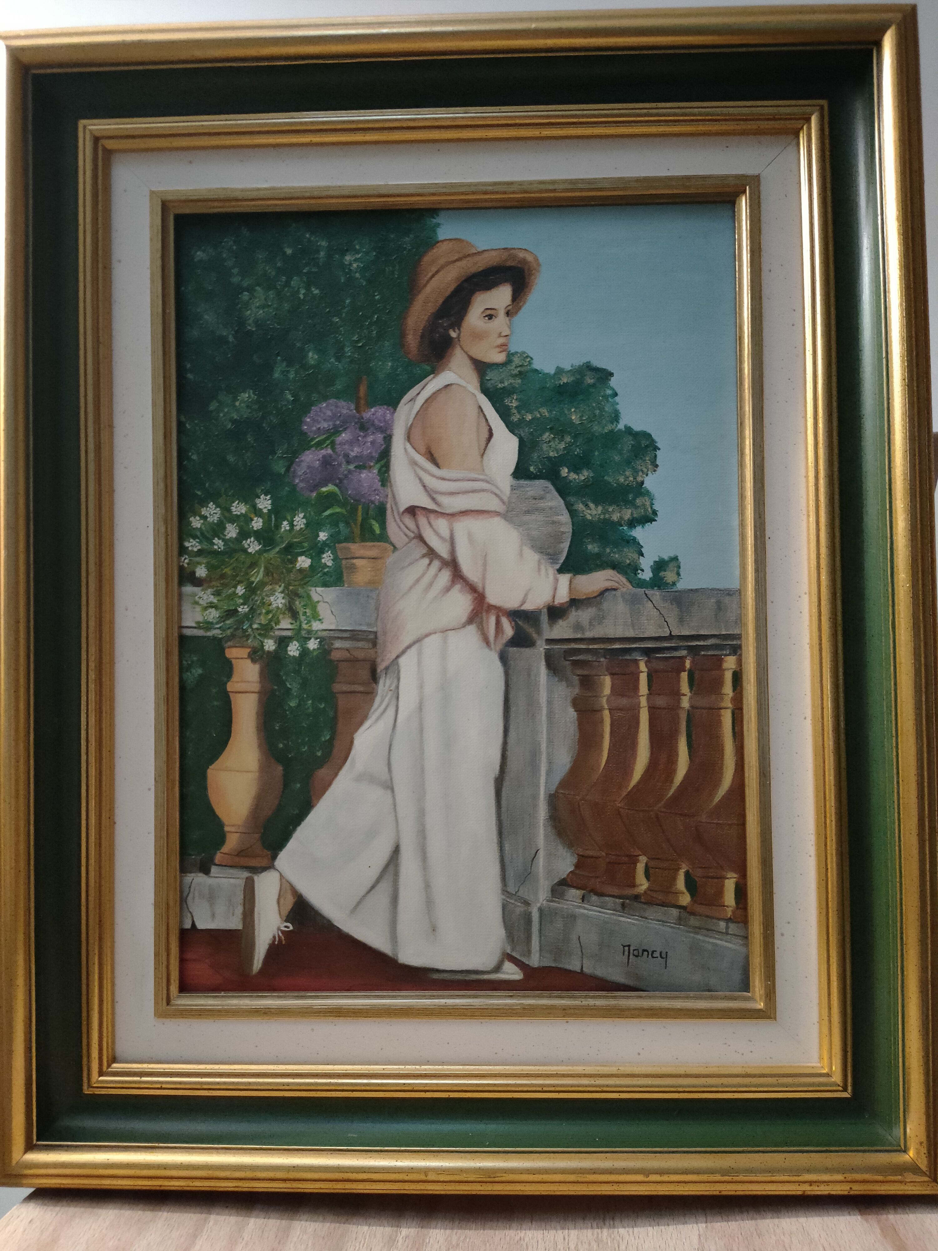 Signed canvas painting