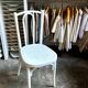 White beechwood bistro chair