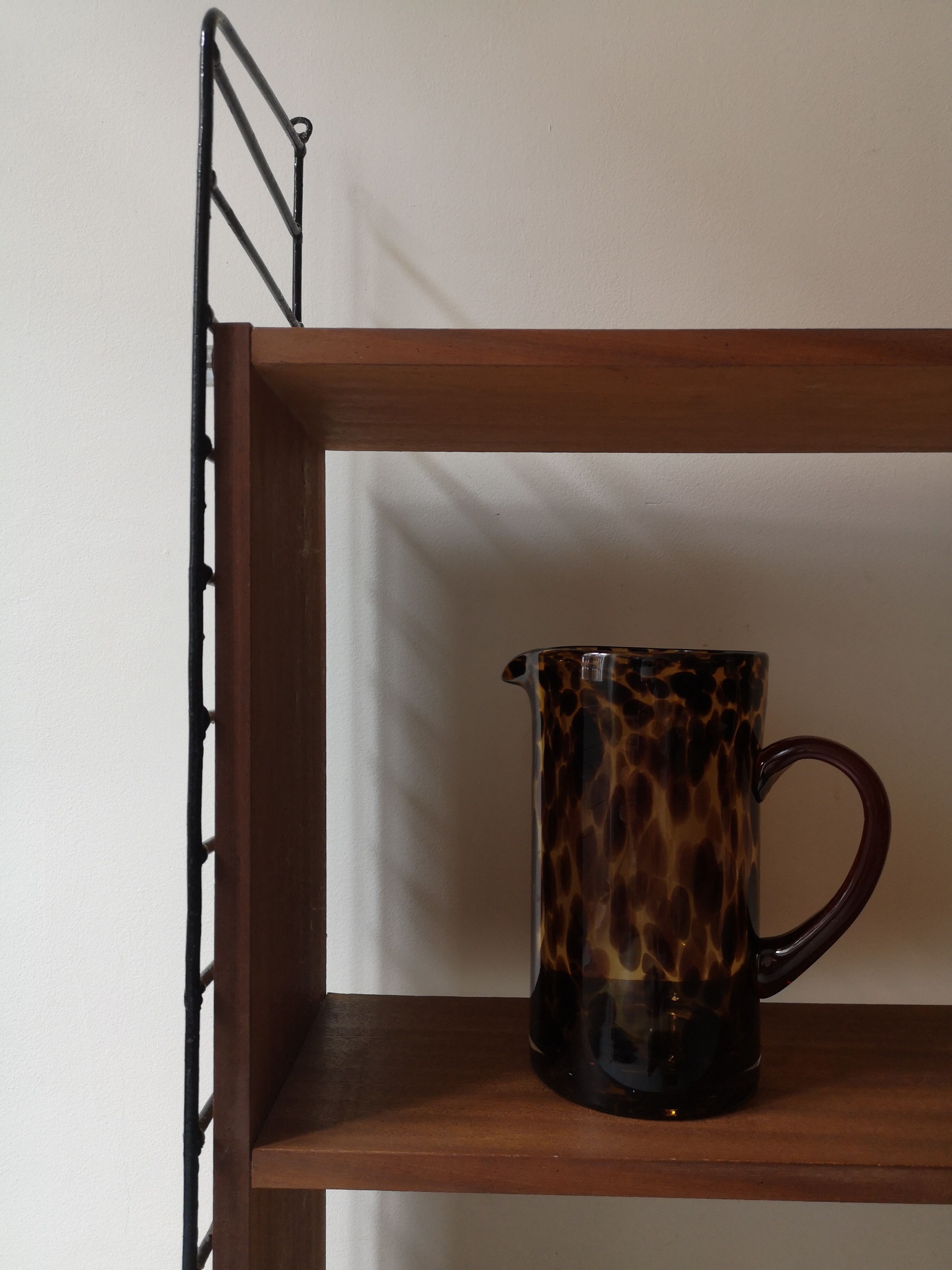 Wall mounted floor wired wood and metal string 1960