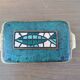 Vintage Judaica box BAYAGI Israel in brass enamel mosaic fish decor