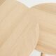 Duo round coffee table in solid Vosges oak