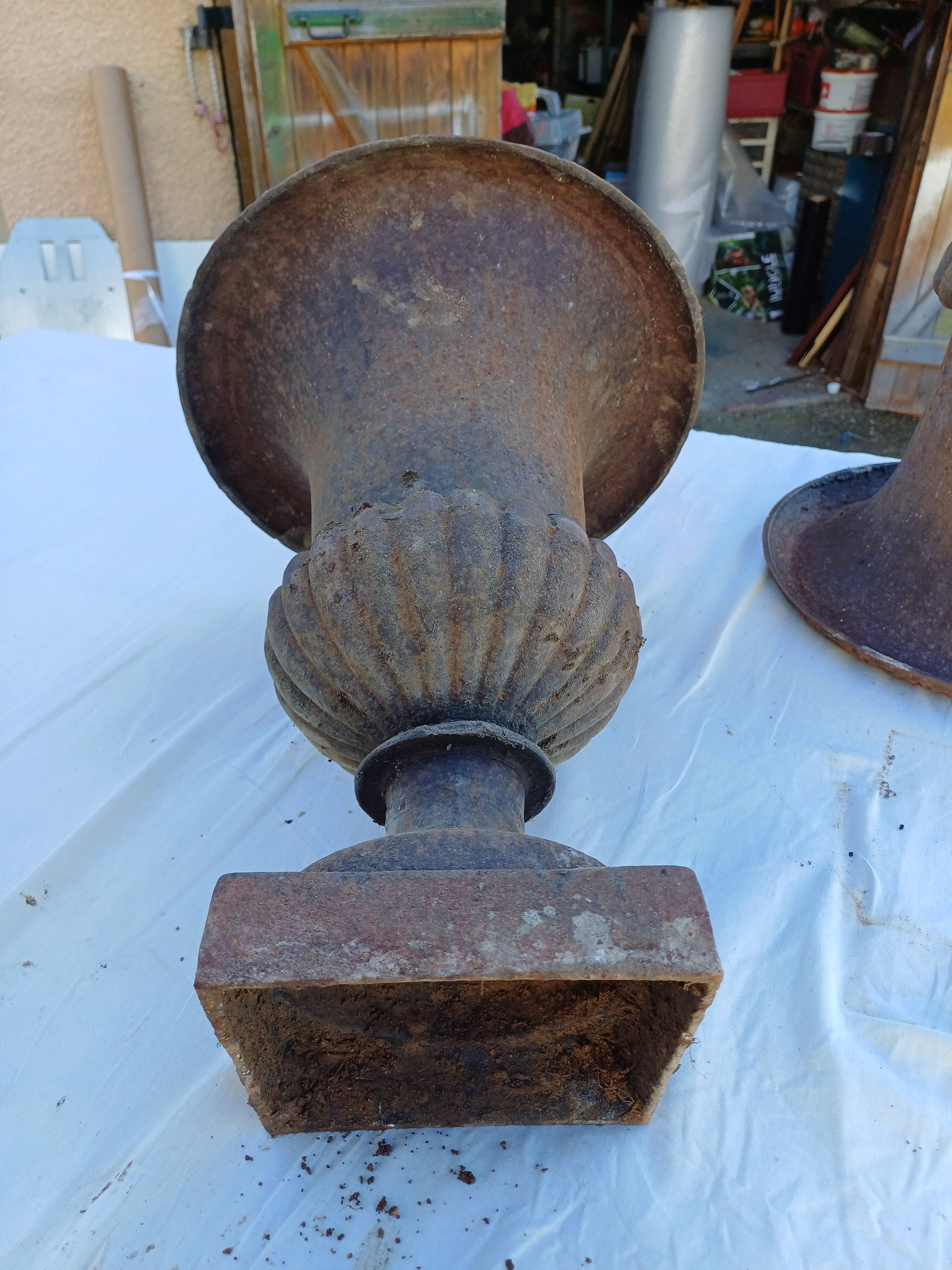 Paire de Vases Médicis Fonte 19 ème