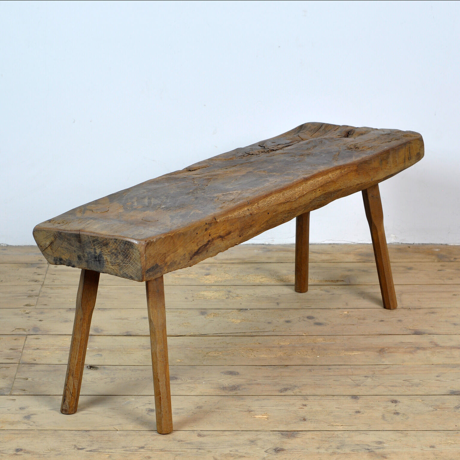 Primitive Oak Bench, 1930's