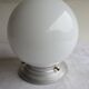 white opaline globe ceiling light