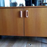 Teak veneer sideboard