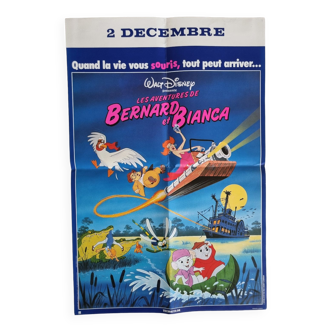 Affiche originale Disney Bernard et Bianca 1977