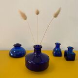 Cobalt blue glass soliflore vase