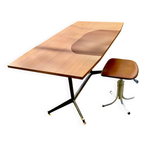 bureau et tabouret design - 1950