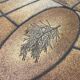 Round oval ceramic coffee table by Barrois Vallauris, 1960, herbarium model