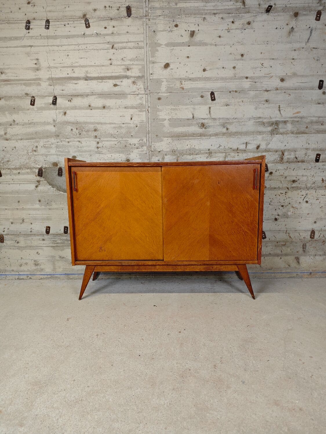 Vintage sideboard with compass legs