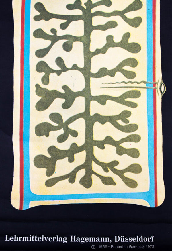 Affiche murale de l’école de Jung-Koch-Quentell ''worms'' 1972