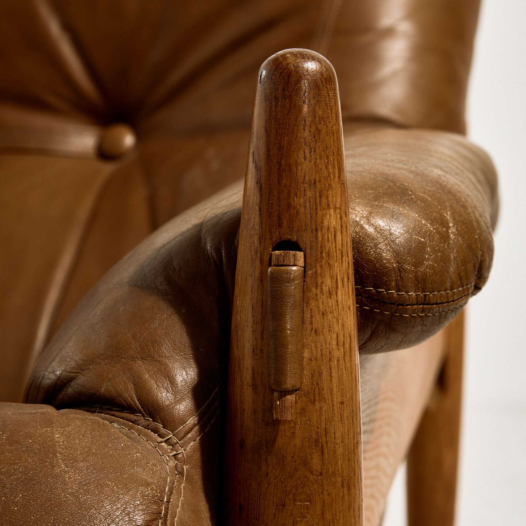 Danish leather lounge chair