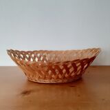 Oval wicker bread basket