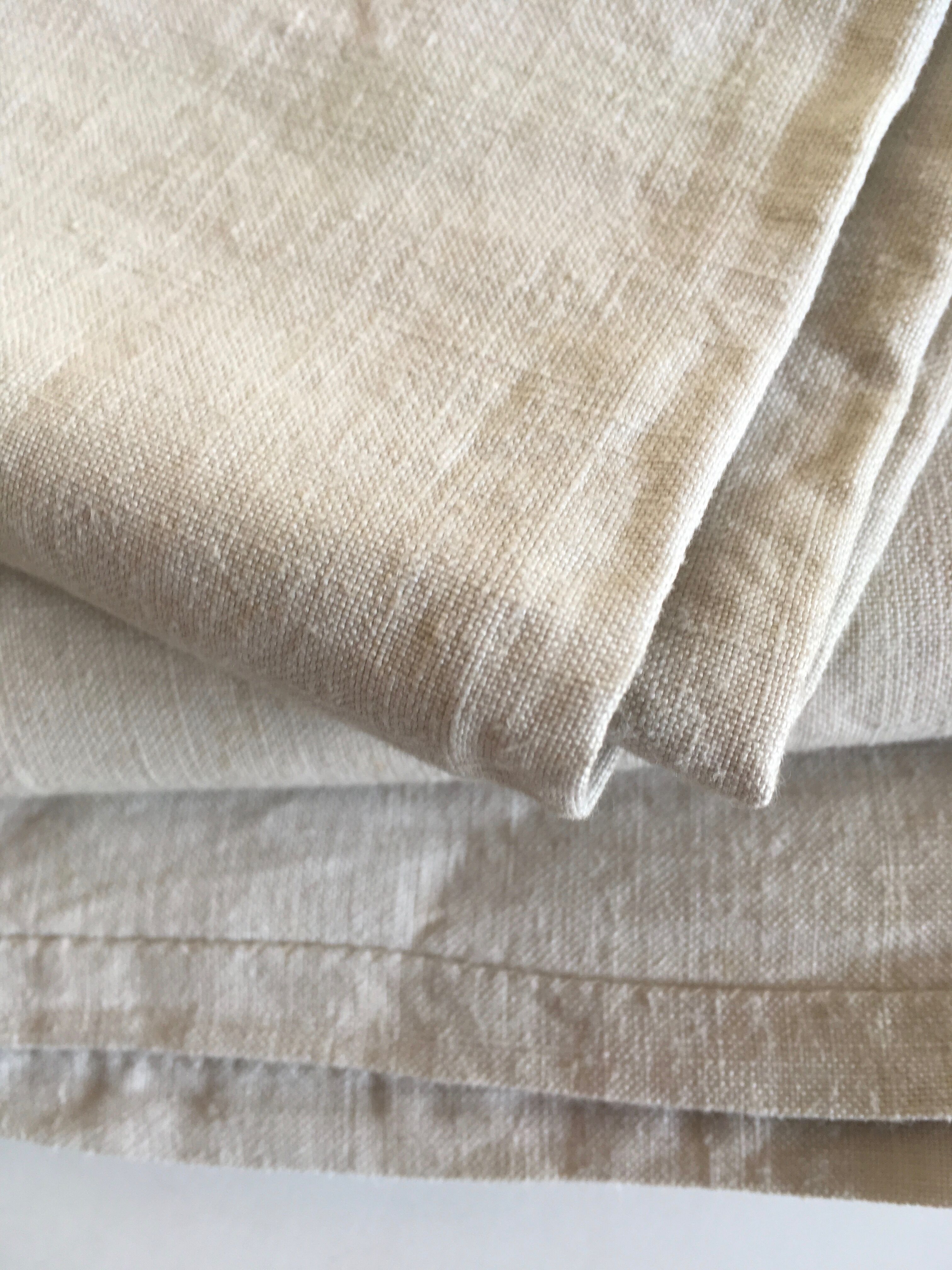 19th Raw linen tablecloth length 290 cm