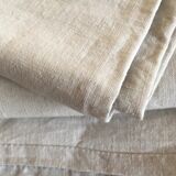 19th Raw linen tablecloth length 290 cm