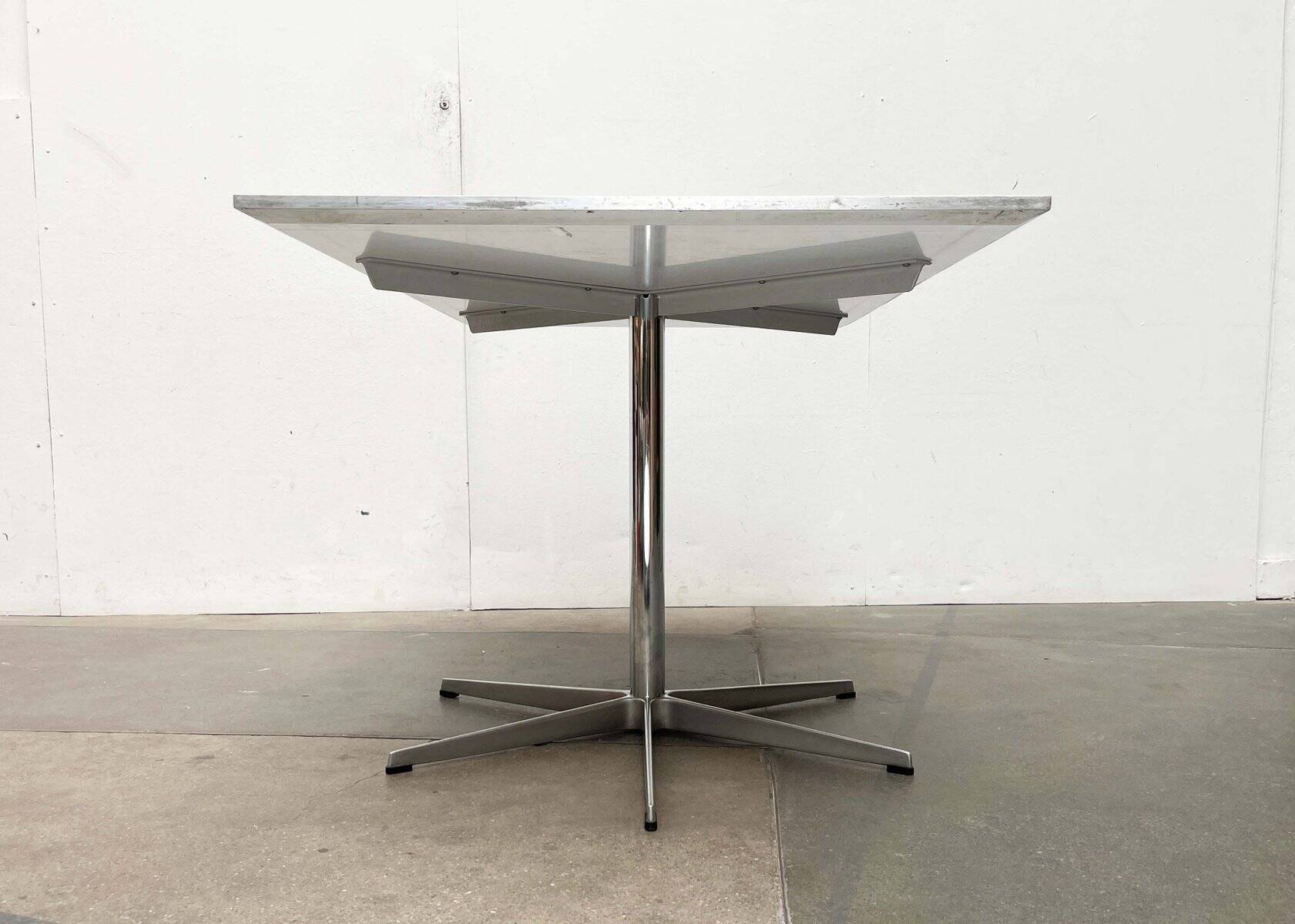 Mid-Century Modern Danish Minimalist Table by Piet Hein, Bruno Mathsson, Arne Jacobsen for Fritz Hansen, 1980s, 1984
