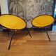 Paire de fauteuil balloon pliables années 1950-60