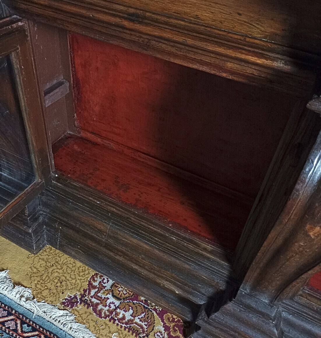 Empire style trade furniture bookcase in solid pine