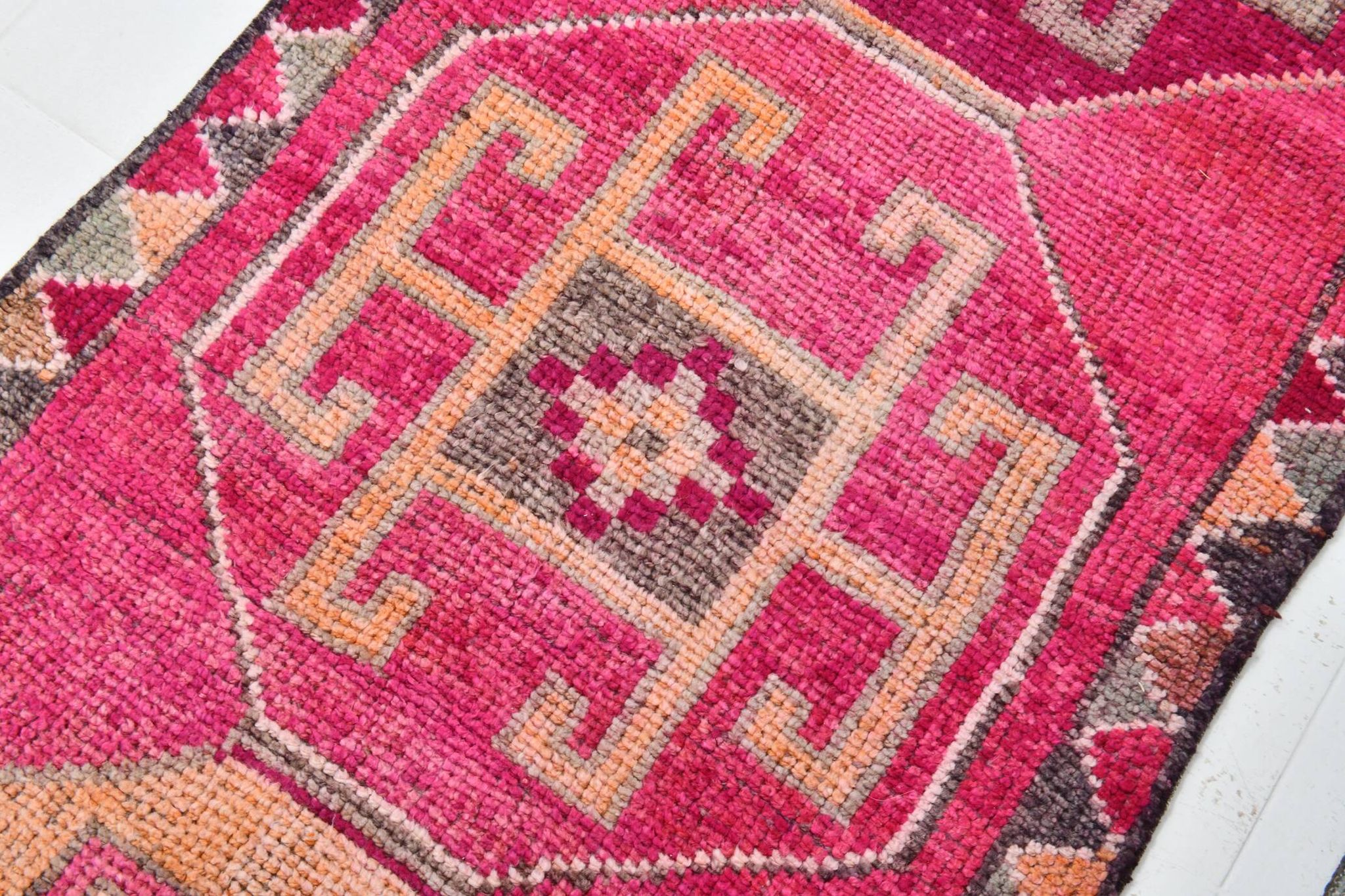 3x10 pink red turkish vintage runner rug, 101x323cm sk 18180 free shipping