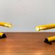 Lampes de table modèle C 452 de l'ère spatiale postmoderne italienne du milieu du siècle, 1960, lot de 2