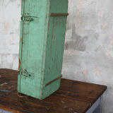 Green vintage wood tool case