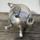 English silver-plated milk jug or vase