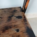 Vintage side table compass legs