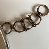 Mirror 1960 golden brutalist chain