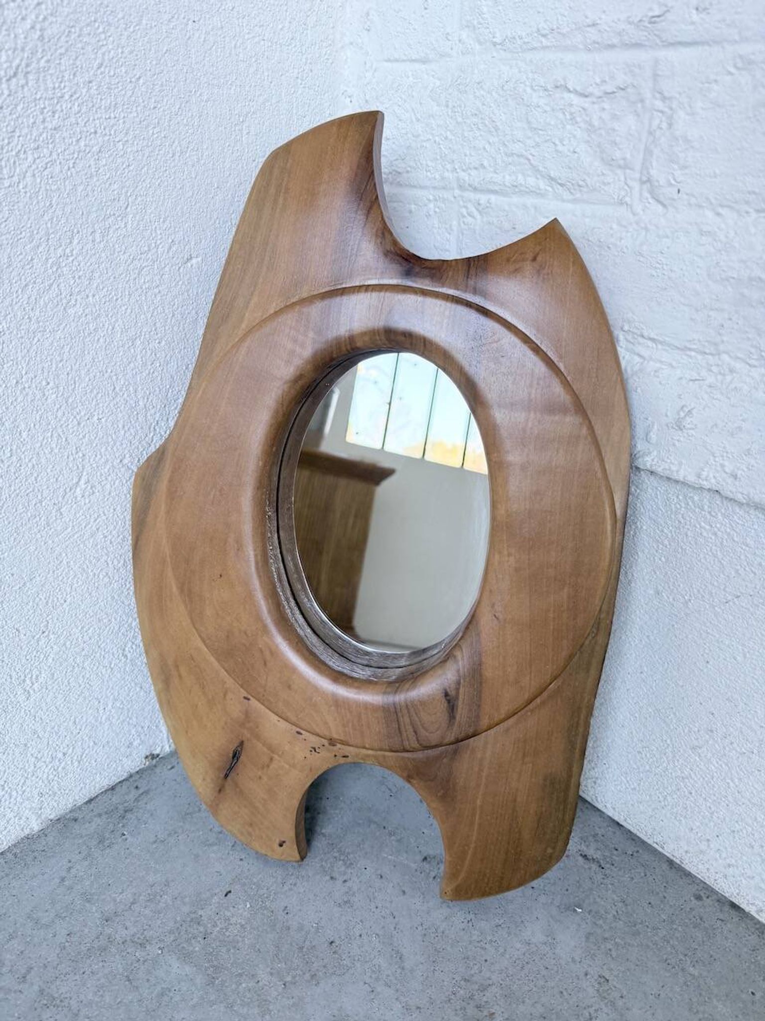 Organic walnut mirror 1960