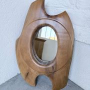 Organic walnut mirror 1960