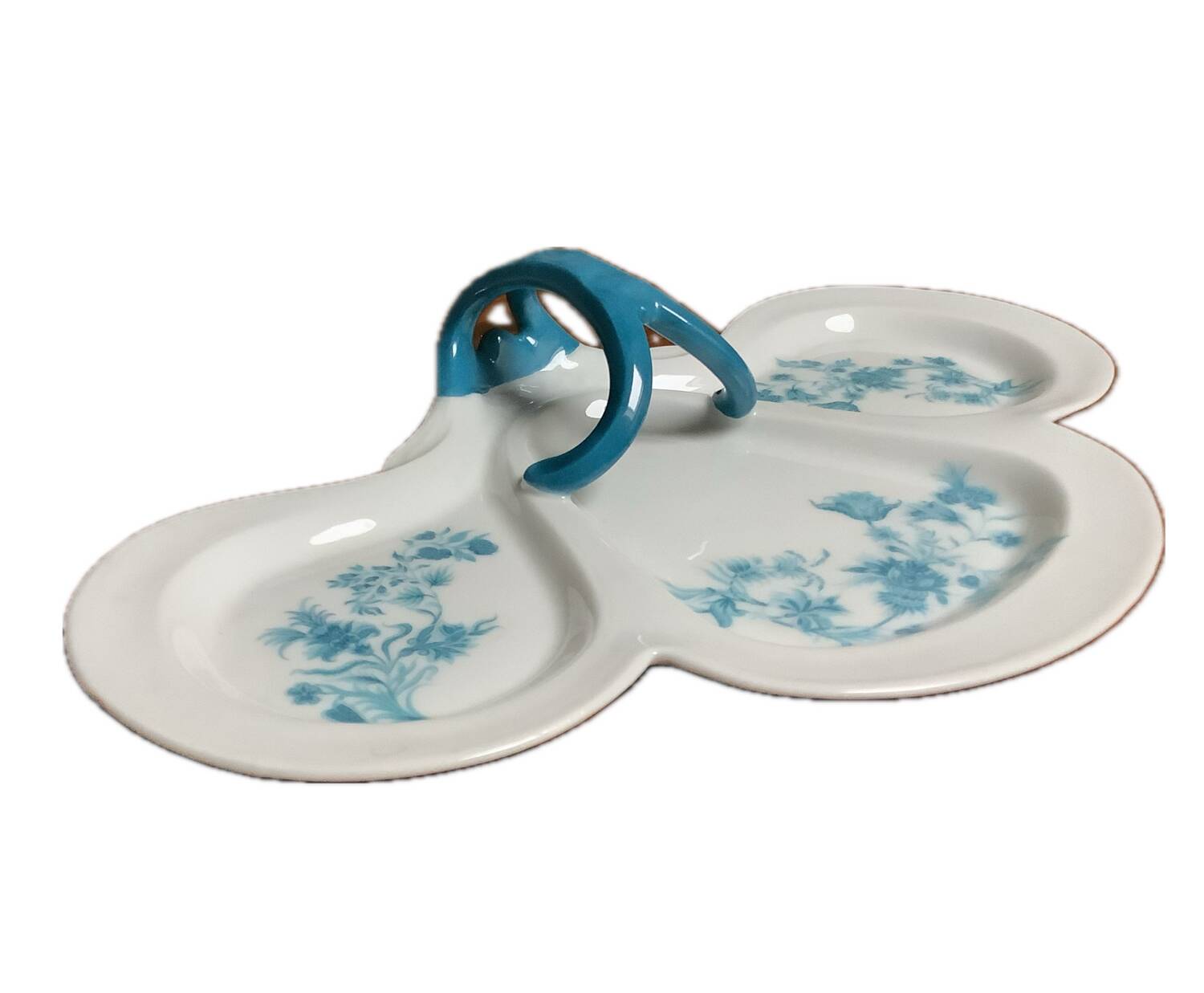 Belle Epoque Limoges porcelain dish with handle