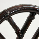 Metal and bamboo chair, set of 6