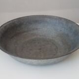 Old hammered zinc bowl