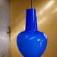Vintage blue opaline hanging