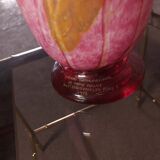 LARGE BIOT BLOWN GLASS VASE, SABA FRERES