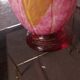 LARGE BIOT BLOWN GLASS VASE, SABA FRERES