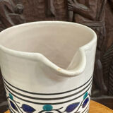 Handcrafted ceramic pitcher from Fes